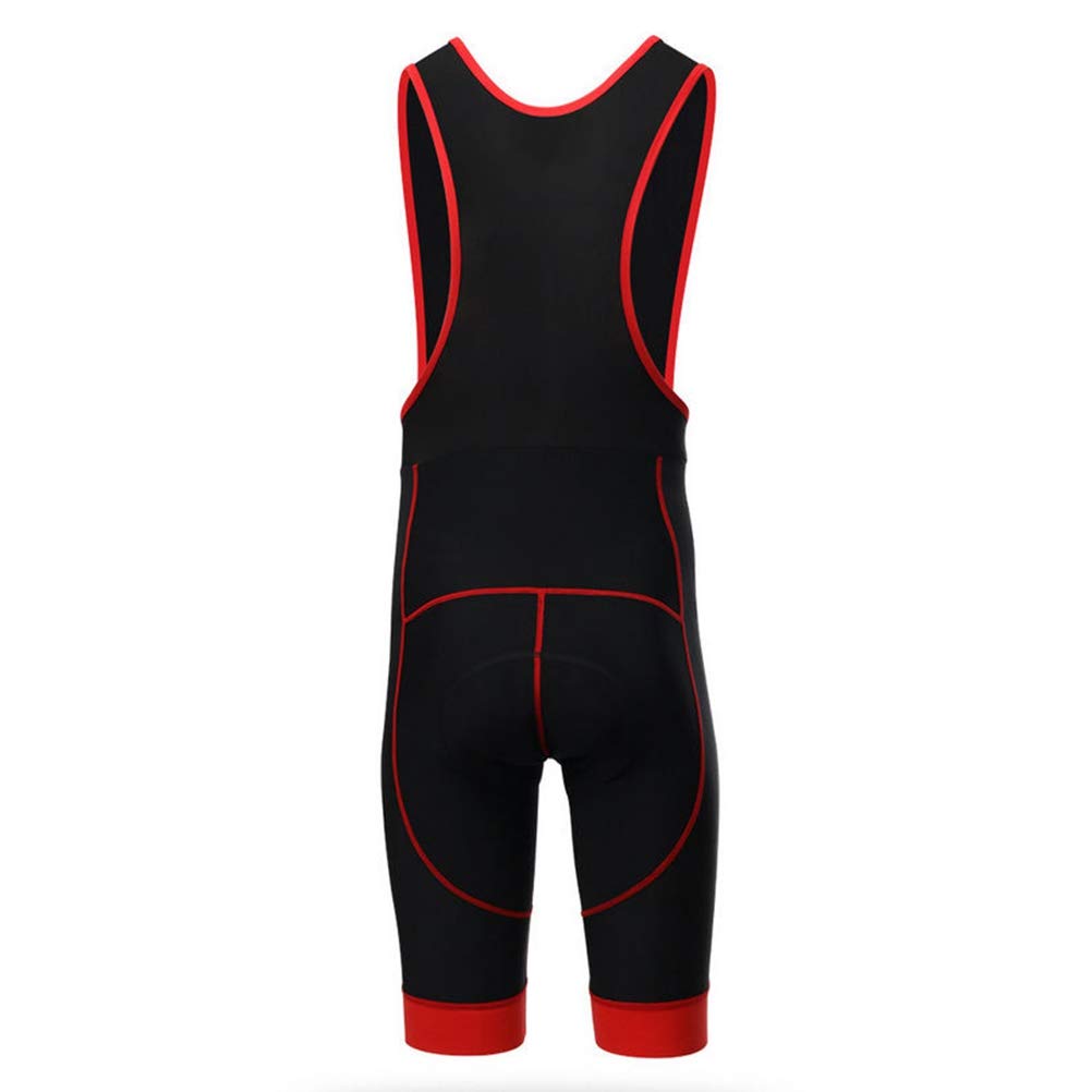 Shenshan Men's Outdoor Sports Cycling 3D Pad Bib Short Red