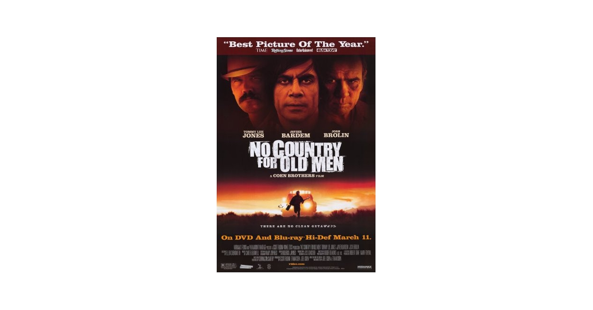 Amazon.com: No Country for Old Men Poster Movie (27 x 40