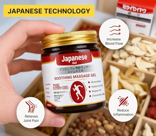 Image of Culina Pain Relief Gel | Joint & Muscle Pain Relief Massage Gel | Japanese Formula with Arnica, Mugwort & Hyaluronic Acid | Fast Absorbing Herbal Gel for Back, Neck, Knee, Shoulder & Leg Pain | 100g (Pack of 3)