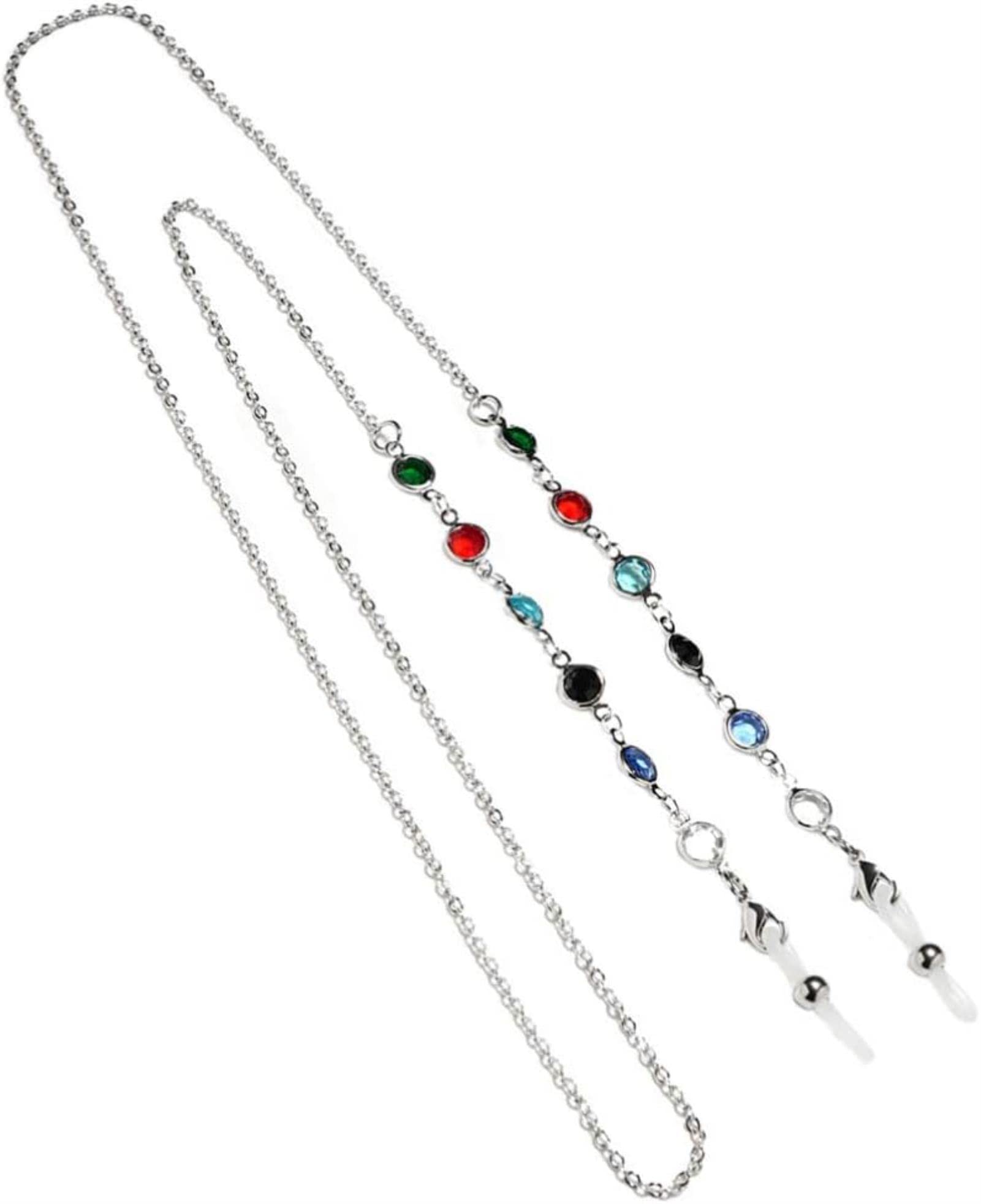 REVAHI Cadena de anteojos Antideslizante Gafas Cuerda Gafas de Sol Accesorios para Mujeres Damas Dorado