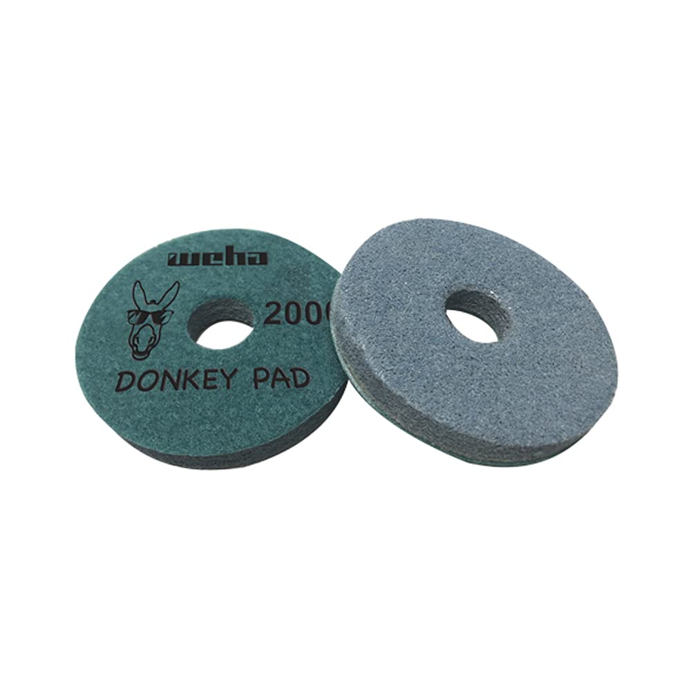 Weha 4 inch Donkey Quartz Face Polish Surface Polishing Pad - 2000 Grit