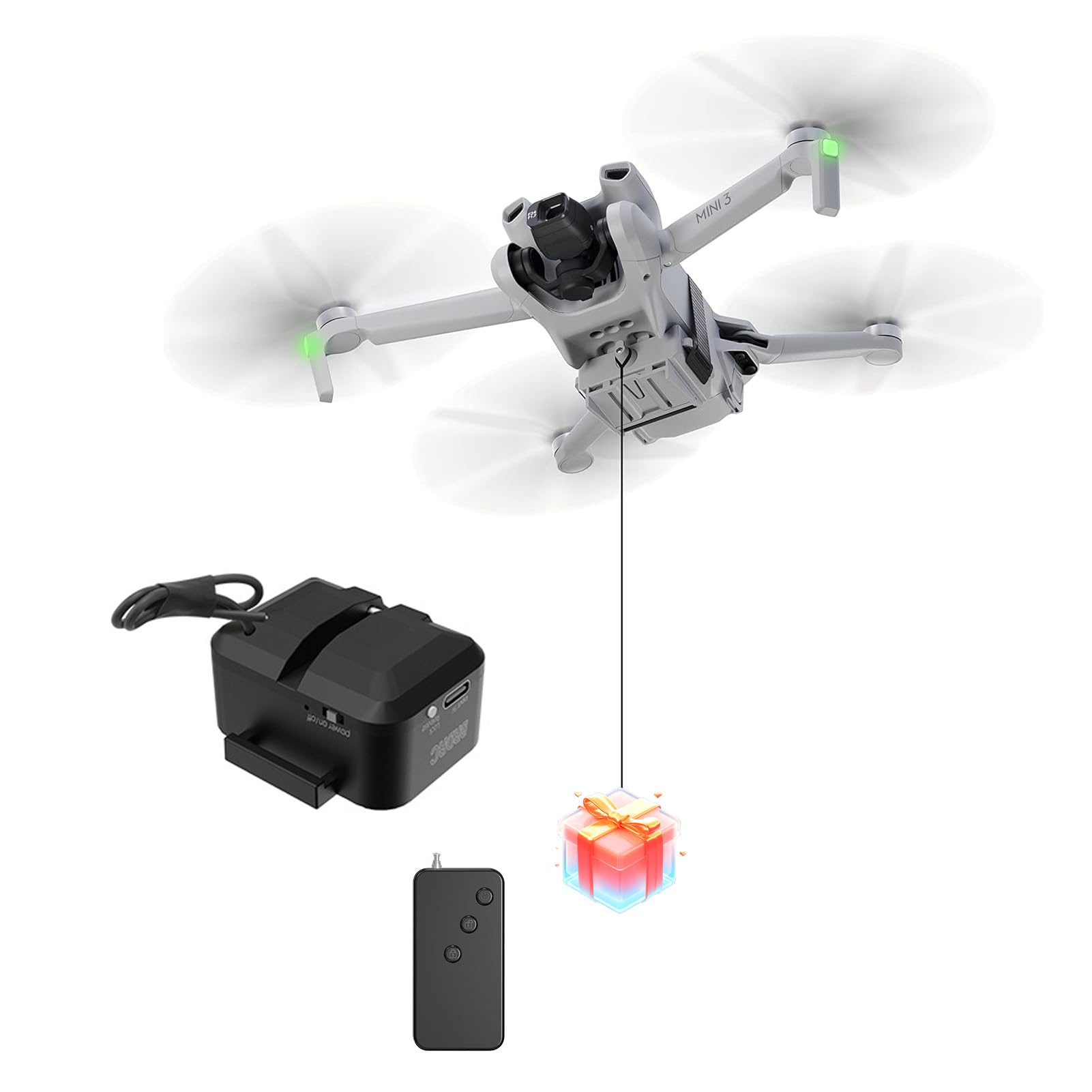 Bewinner Drone Aerial Launch System, Payload Release Accessory - Wide Applicability for GD91, X193, SG906, Mini 4 Pro