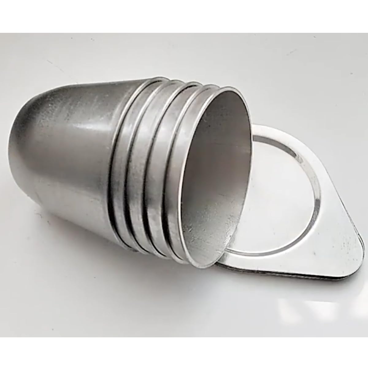 5 Pz Crogiolo di Nichel con Coperchio per Laboratorio di ricerca scientifica Evaporazione Metallo Ciotola Tazza Pot per Fusione Raffinazione (30ml*5)