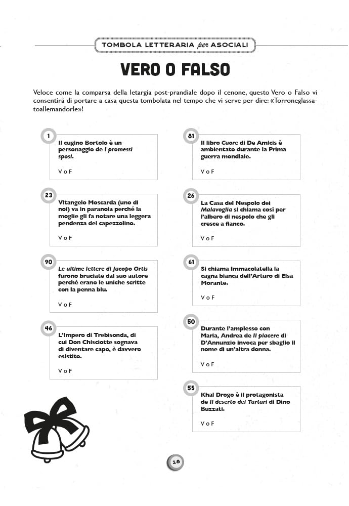 Tombola letteraria per asociali