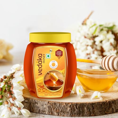 Image of Amazon Brand - Vedaka Honey | 2 Kg | 100% Pure| No Added Sugar or Adulteration | Product of India | Pack of 2, Each 1 Kg (Previously Kitchen Cheer)