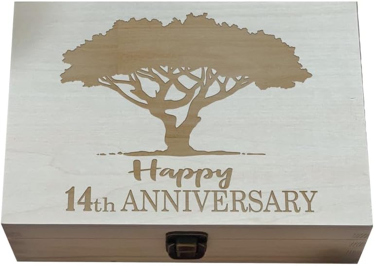 Coral Anniversary - 35 Years of Unity, Happy 35th Anniversary Personalized Wooden Box