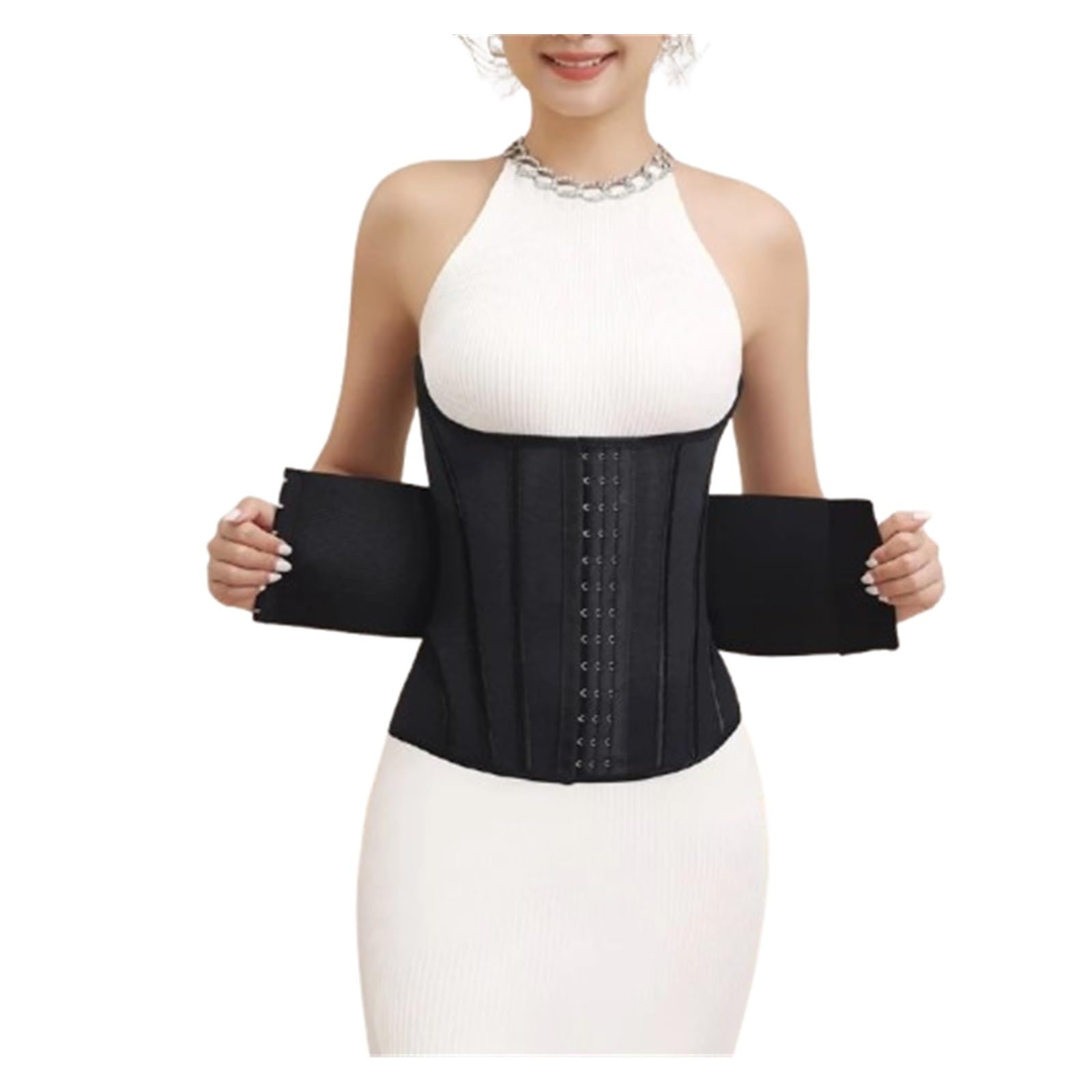 TTDGYYXW Shapewear per Donna Corsetto per Allenatore in Vita Cintura di Supporto Lombare Regolabile Cintura di Recupero Modellante Il Corpo Dopo Il Parto