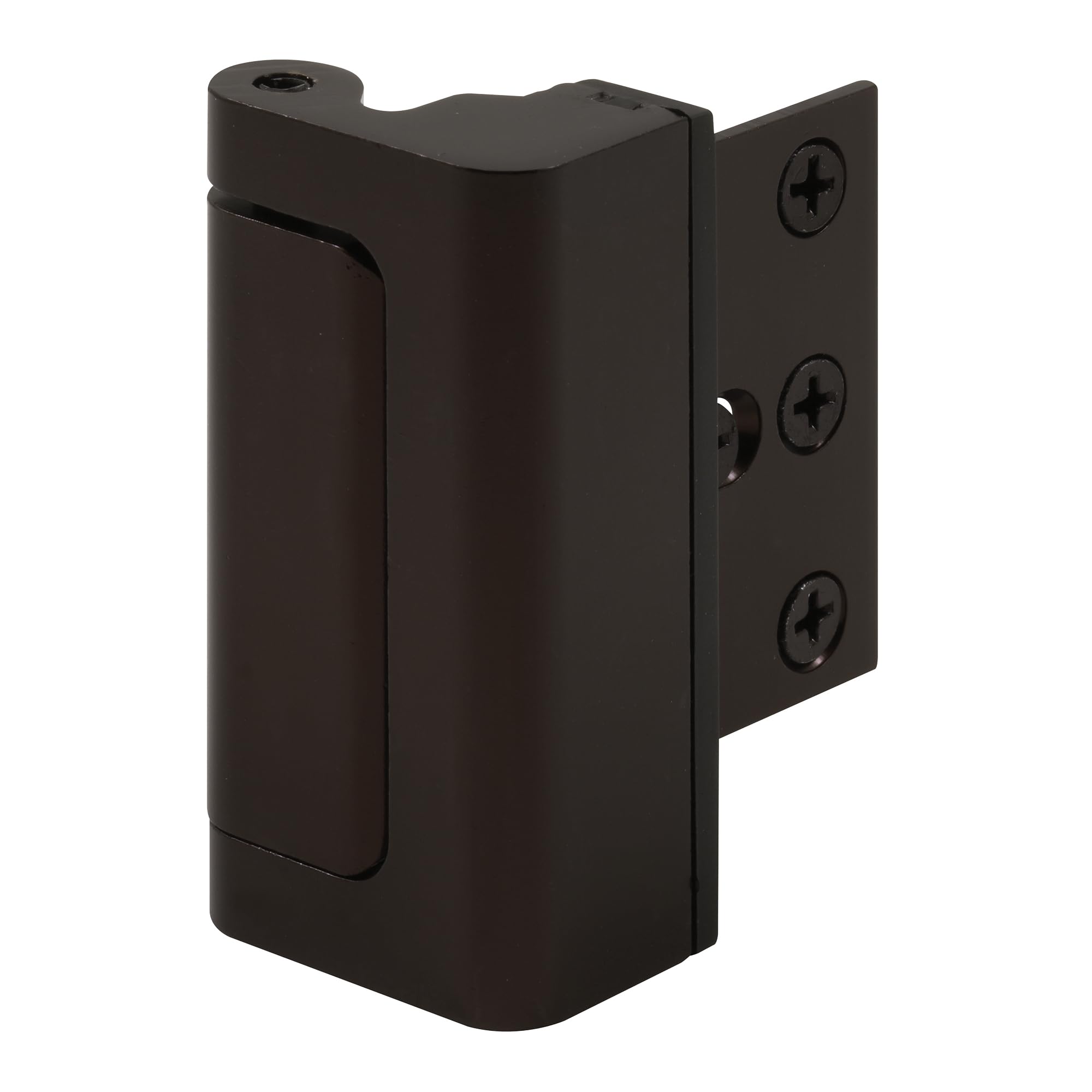 Prime-Line Door Reinforcement Lock, 3 in. Stop, Bronze (1 Set)