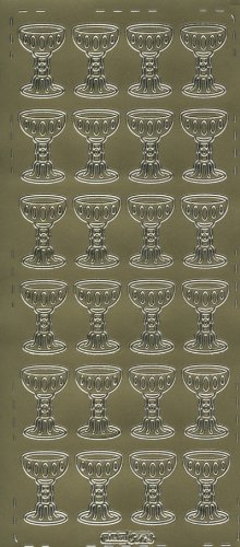 Sagoma Sticker Calice Gold