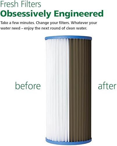 Miniatura 2 de AO Smith Cartucho de repuesto para filtro de agua de sedimentos de 4.5 x 10 pulgadas de 40 micrones, para sistemas de filtración de toda la casa -