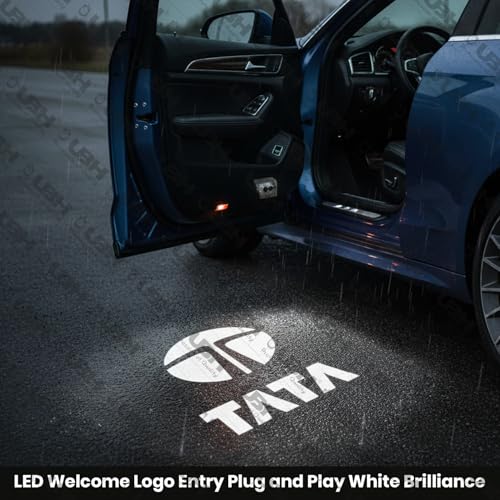 Image of ubh LED Welcome Logo Entry Plug and Play Ghost Shadow Projector Car Door Light for Ta-ta 2 Pieces