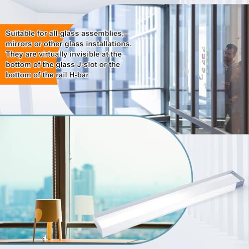 Innconee 200 Pcs 1/8" X 1/4" X 2" Clear Setting Blocks for Glass Shower Glass shims Bulk Clear Plastic Setting Blocks for Mirrors Bathroom Shower Mounting Room Kitchen Window Spacer Construction Shim by Innconee - Image 5