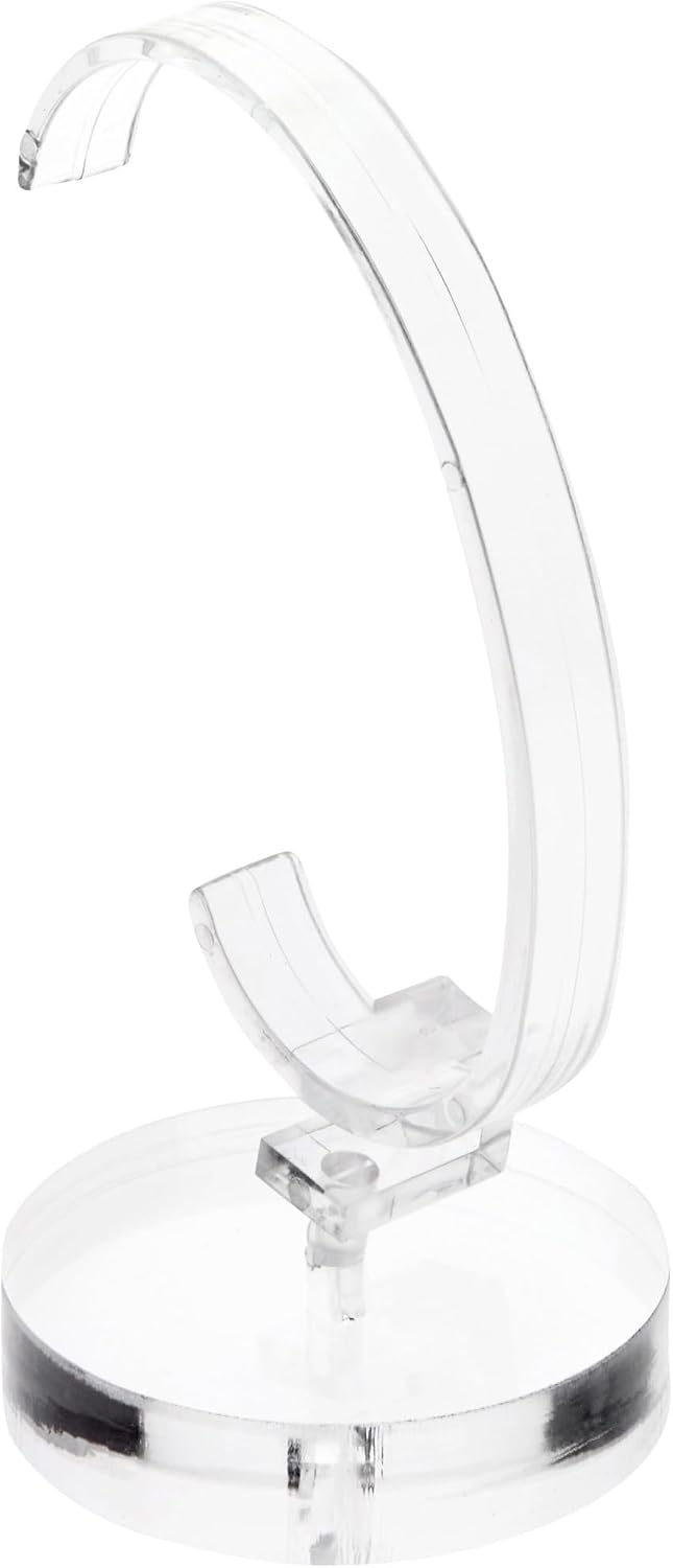 Plymor Clear Acrylic Watch Display Stand, 2" Round x 4" H (2 Pack)