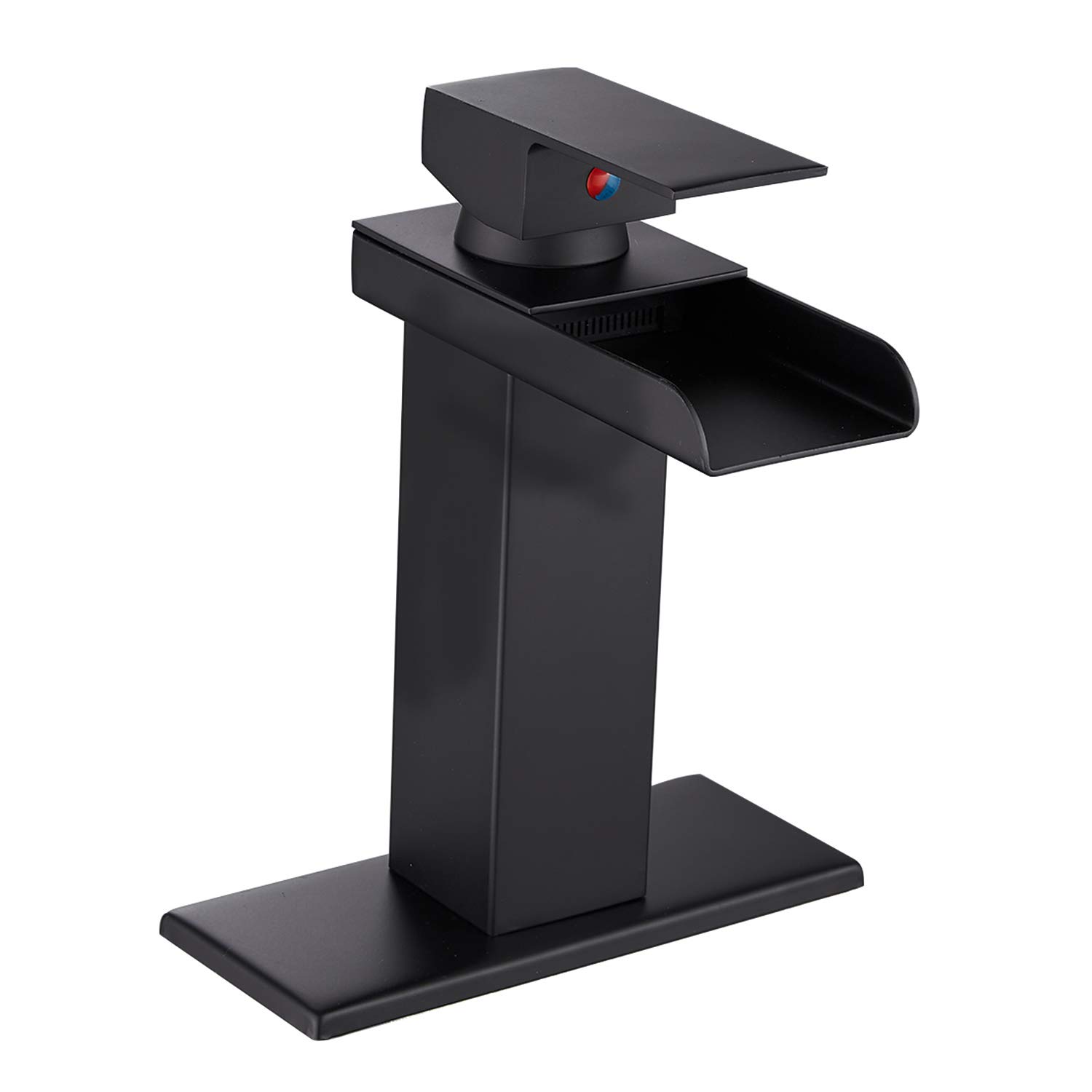 Buy Washingroom Faucet Waterfall YBlucklly Lavatory Matte Black Sink