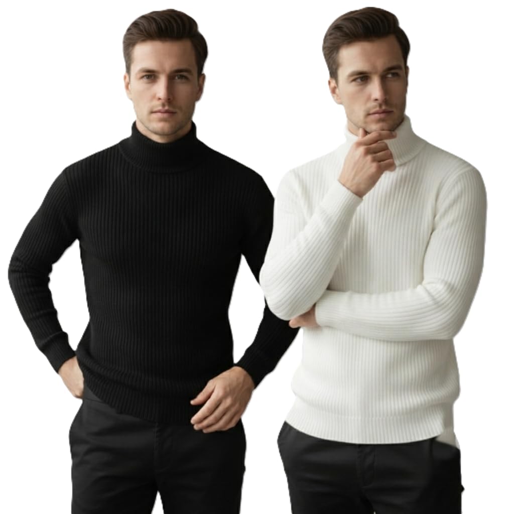 Winter high Neck for Mens| Men's Solid Regular Fit Turtle Neck Sweater | Full Sleeve Sweater for Men-picture-42