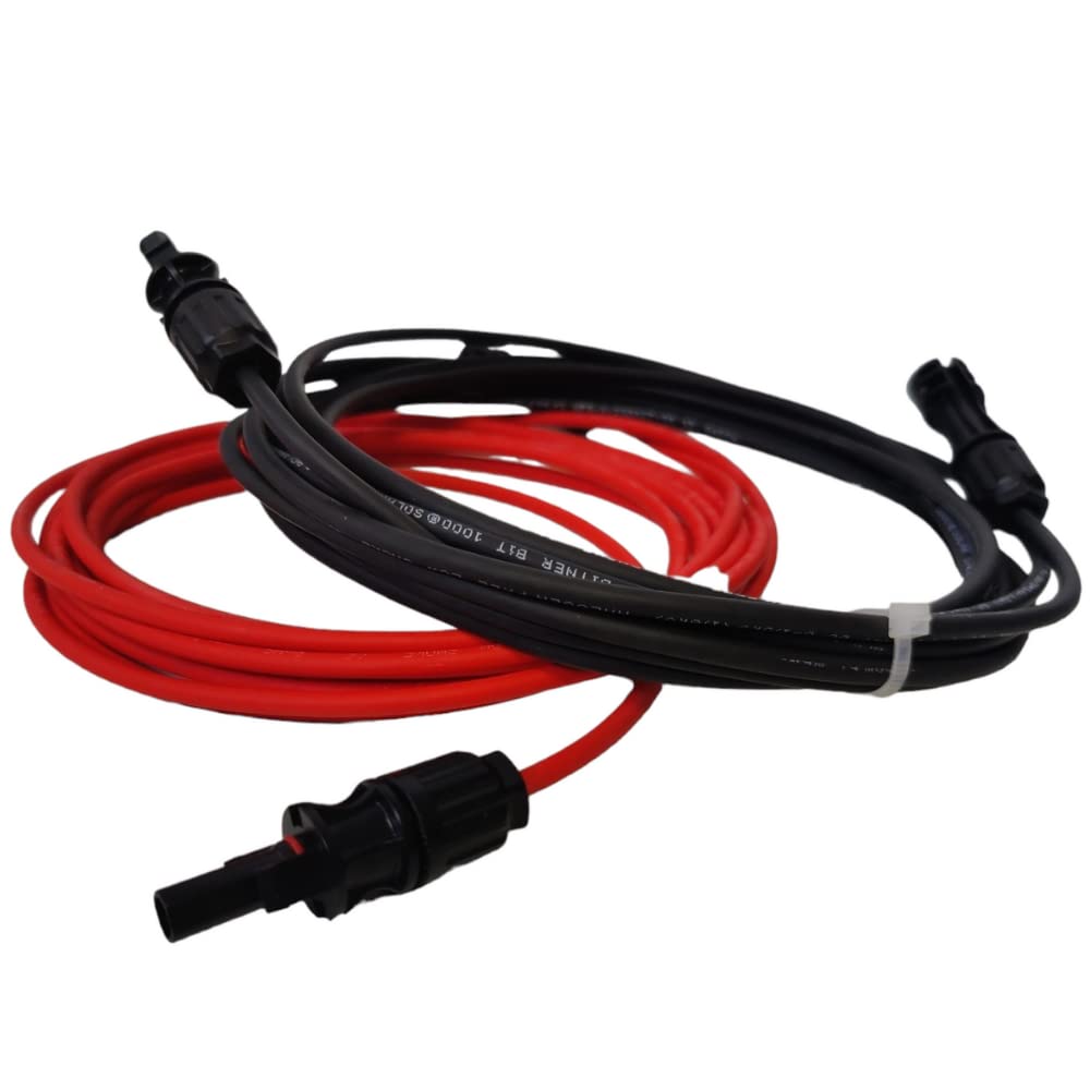 Doktorvolt - Cavo Solare 6mm2, Prolongua elettrica per Pannello Solare Con Connettore Solare IP 65, Prolunga 2x40m mc4 Cavo, Rosso E Nero PV Cavo