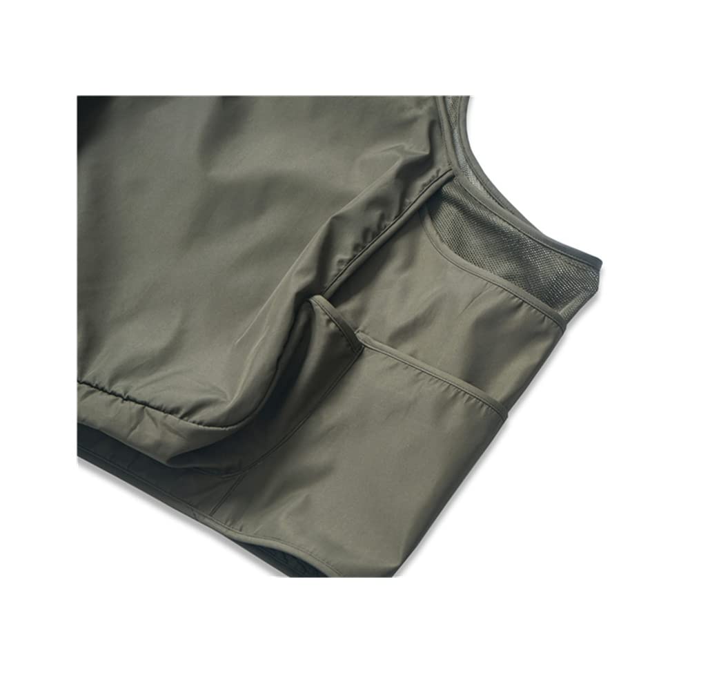 Chaleco de carga multibolsillo al aire libre, chaleco de juego Streetwear para hombre, chaleco de pesca fino sin mangas de verano