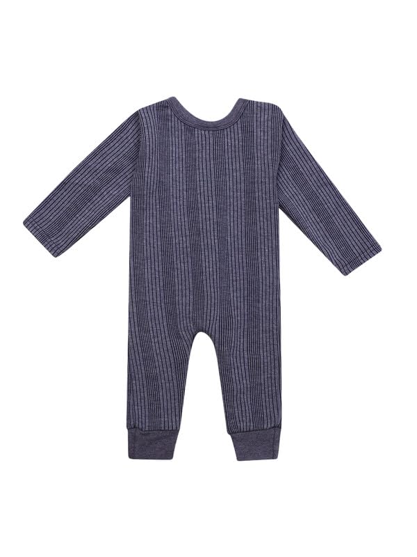 Image of superminis Baby Girls and Boys Thermal Romper-Full Sleeves, Winter Wear Suit for Infants
