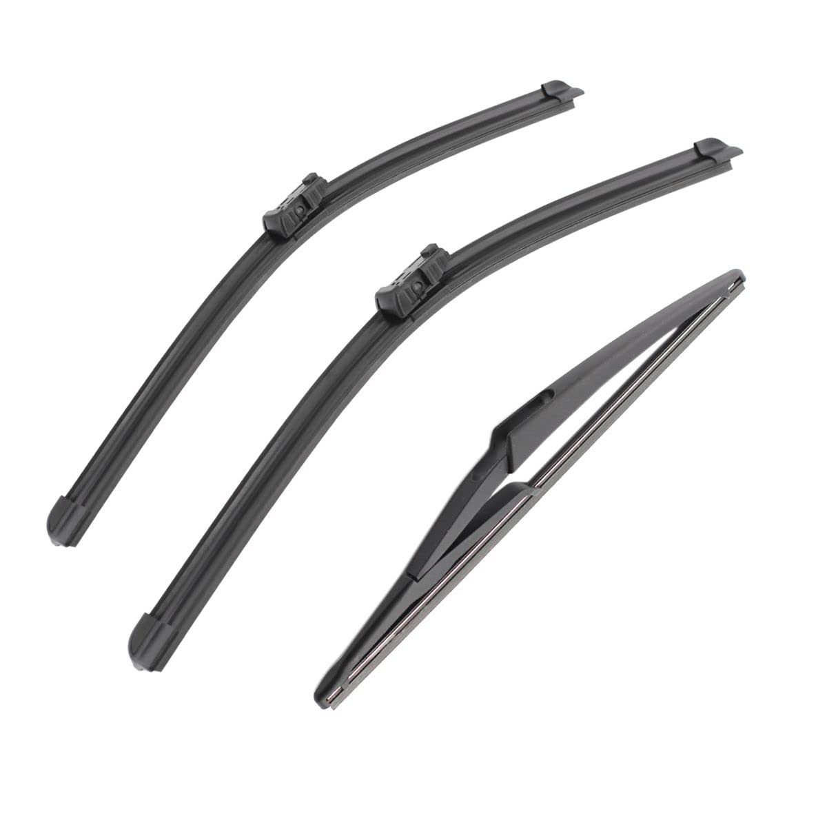 3 Wipers 30" 28" 12" Front And Rear Replacement Fit for Peugeot 3008 MK1 2008-2016, Windshield Wiper Blades Original Equipment Wiper Blade, That Meet