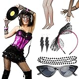 OCASIONES MULTIPLES---Además de las fiestas y carnival, estos seis accesorios de estilo vintage también pueden utilizarse en actuación de banda, papel de escenario y baile de graduación.