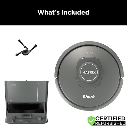 Miniatura 9 de Shark RV2300S Matrix - Paquete de aspiradora robot autovaciado con paquete de protección mejorada CPS de 2 años, negro, CRTE99SRKRV2300SRB (renovado)