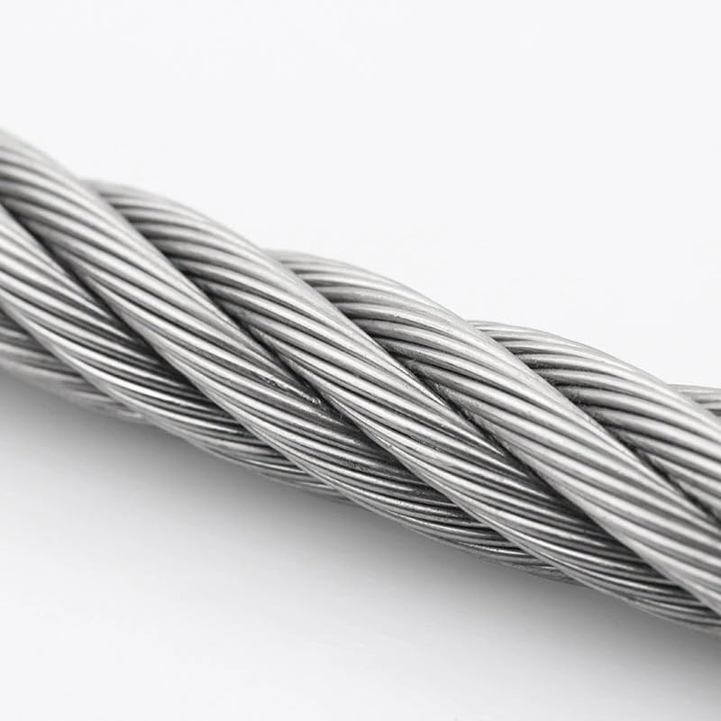 Cable Acero Plastificado,Cable Acero Cable de acero inoxidable 304 1 a 20 m diámetro, 0,3 10 mm, estructura x 7,19(7x19 Structure,10M,0.30mm)