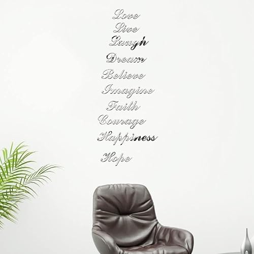 Miniatura 3 de Adhesivo para pared, espejo de pared, acrílico 3D, autoadhesivo, impermeable, extraíble, fácil de instalar, adhesivo de escalera para el hogar, sala