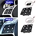 Goodithy Steering Wheel Button Covers, Black Steering Wheel Control Button Key Replacement for Mercedes Benz A B C E GLA GLK CLA CLS Class W204 X204 W212 W218 W156 W176 W117 W172 W246 (Model B Black)