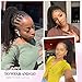 WIGER Clip In Dreadlock Ponytail Extensions Faux Locs Twisted Hairpiece for Black Women Ombre Brown Medium Length Coily Curly Ponytails Goddess Locs Wrap Around Synthetic Fake Pony Hair