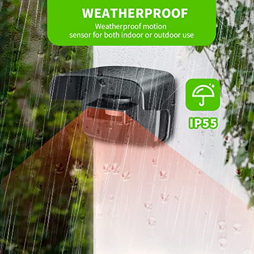 Wireless Driveway Alarm 500 Feet Long Range Motion Detector Alarm, Plug-in Receiver, Outdoor Waterproof Weather Resistant Motion Sensor & Detector Security Alert Monitor System Protect Outside/Inside - Thumbnail 2