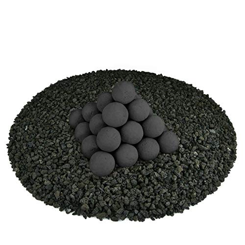 Ceramic Fire Balls | Set of 30 | Modern Accessory