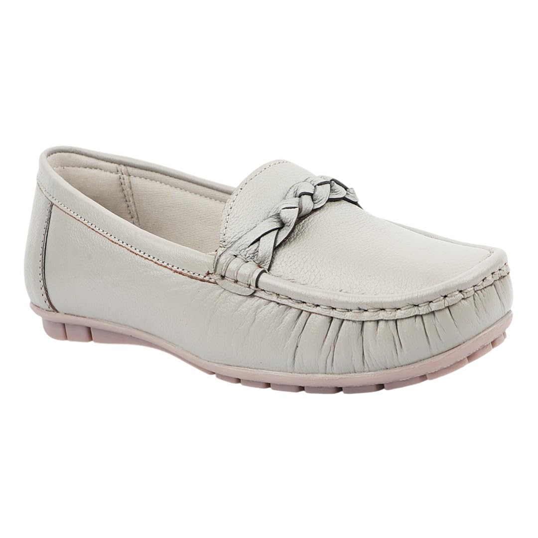 Pointed-Toe Leather/Moccasin Loafers Women(Comfortable Loafers for Women)-image-29