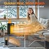 Space Heater with Humidifier, 3-in-1 Space Heaters for Indoor Use with Motion Sensor/3D Flame Effect,1500W Portable Heater for Office/Bedroom/Garage
