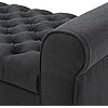 GDFStudio Amelie Keiko Dark Grey Fabric Armed Storage Bench : Amazon.co ...