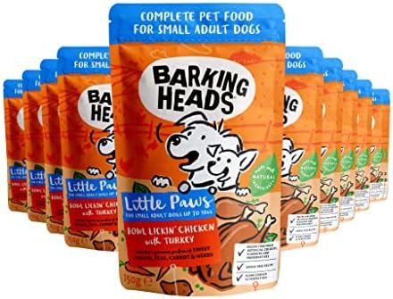 Barking Heads Little Paws Wet Bowl Lickin' Chicken with Turkey 10...
