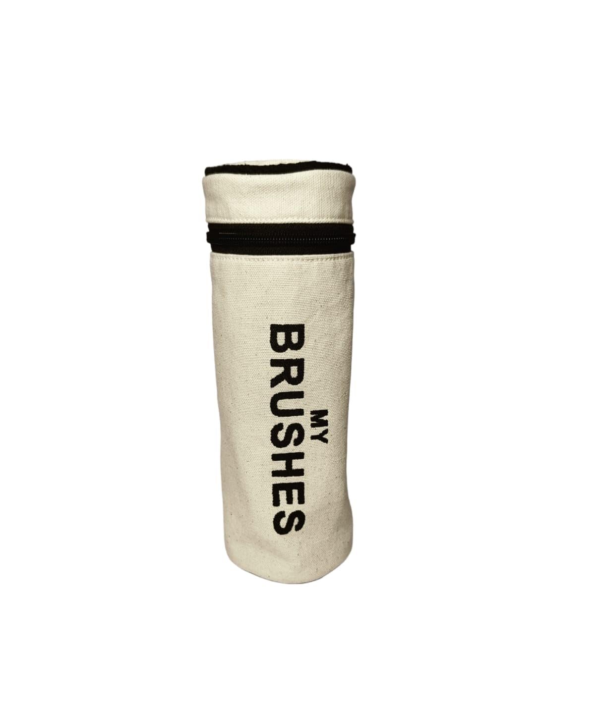 100% Cotton Canvas Bag for Bottles, Milk Bottles, Makeup Brushes, Makeup, toiletries, Paint Brushes. Bottle Cover, toletries Pouch, Travel kit, Round Travel kit, Multipurpose Pouch Bag-picture-16