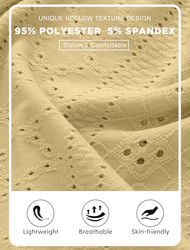 Vssjavun Mens Short Sleeve Button Down Shirts Casual Hollow Out Summer Beach Shirt