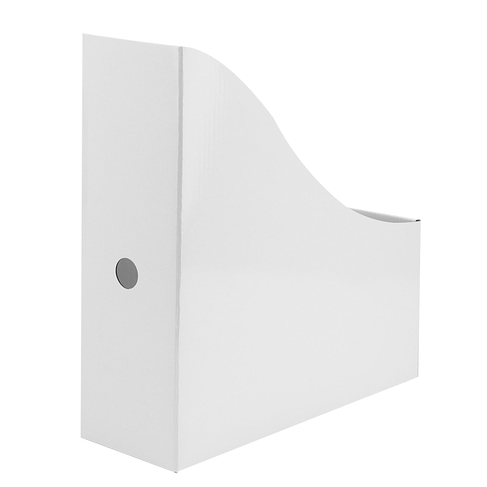 Revistero de cartón blanco, 12 unidades, tamaño A4, A4, soporte para archivos, papel de estraza