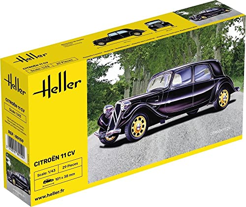 Heller 80159 Citroen 1:43 Scale 11 CV Model, Black