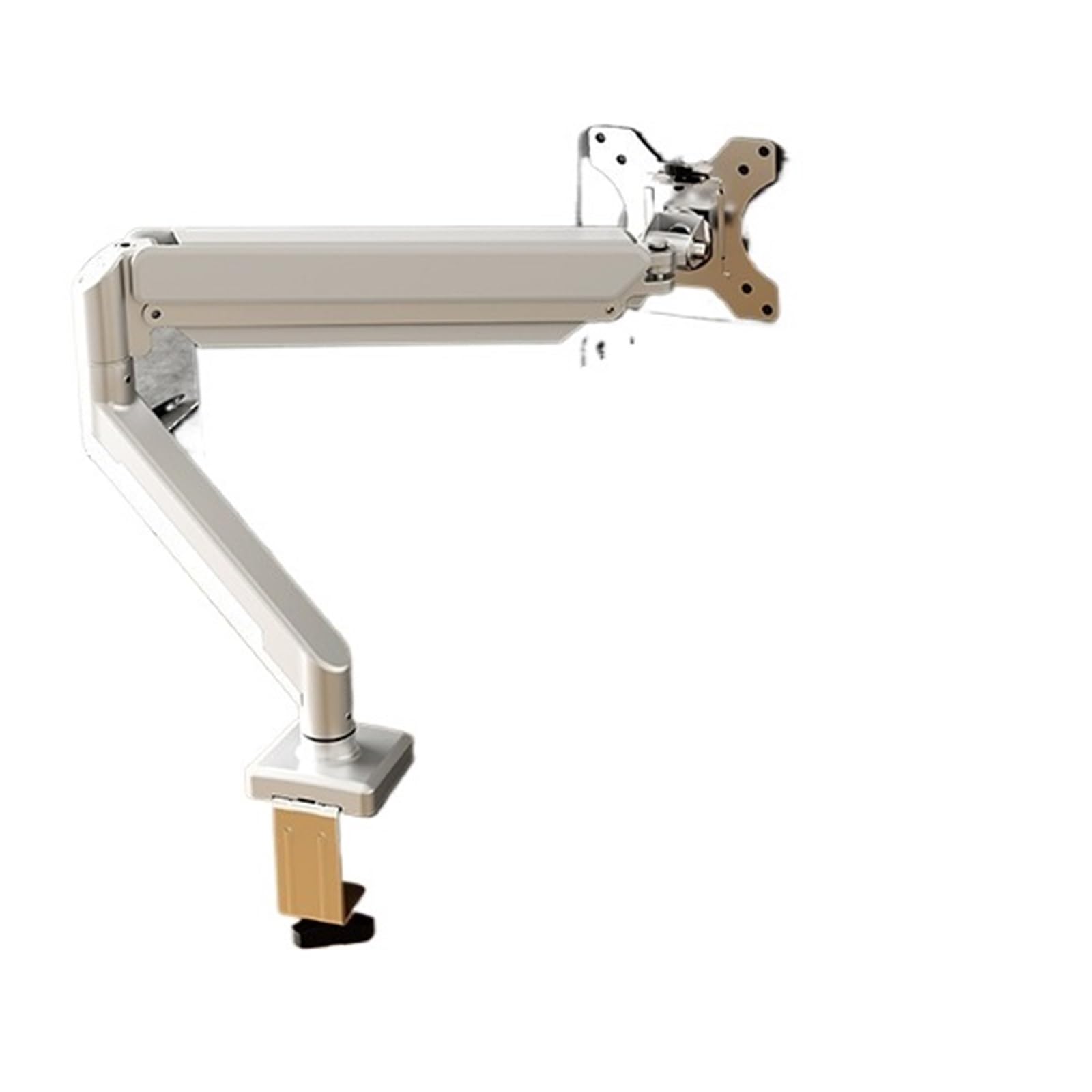 Bras robotisé pour support d'écran blanc perle avec rotation de bureau - 2