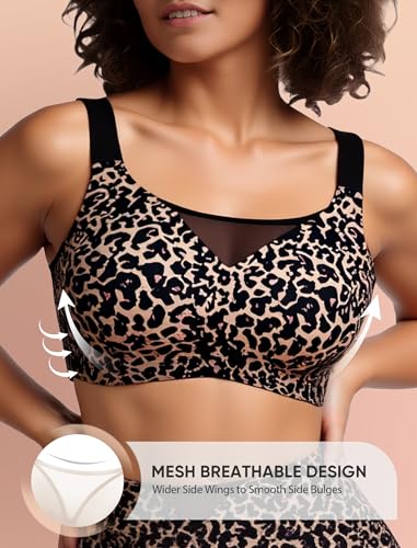 Image of Wireless Bras for Women No Underwire Seamless Buttery Bralettes Smoothing Women's Bras Full Coverage Shapedly Bra