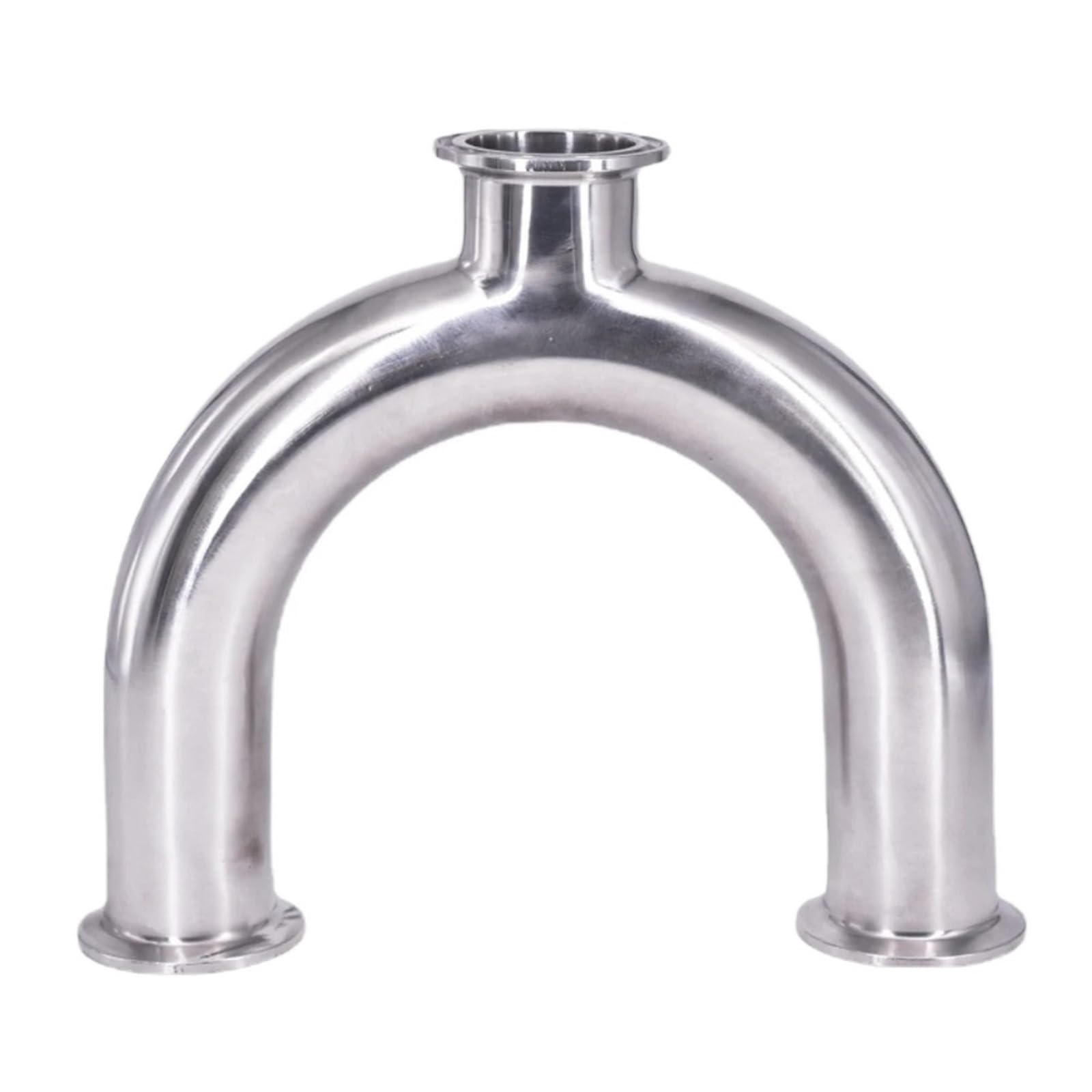 QWZTAEOZA 1pcs 19~76mm Pipe 1.5in 2in 3in Tri Clamp U Shaped Bend 3 Ways SUS304 Fitting Spliter(316,76mm OD K91mm)