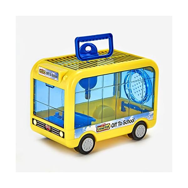 Kaytee crittertrail off to school travel carrier for pet hamsters, gerbils, or mice