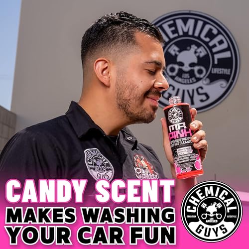 Image of Chemical Guys Mr. Pink Car Wash Soap - 16 oz Super Suds Foaming Car Wash Soap for Cannon, Blaster, or Bucket Washing - pH Balanced, Safe on Wax, Sealant, Ceramic, and Clear Coat Finishes