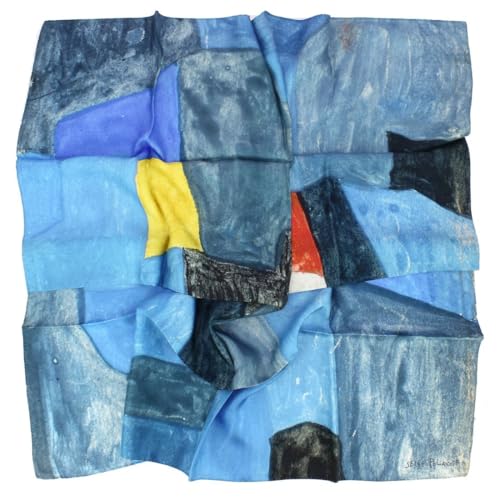Carré 90 Poliakoff le cadeau idéal en soie bleu multicolore