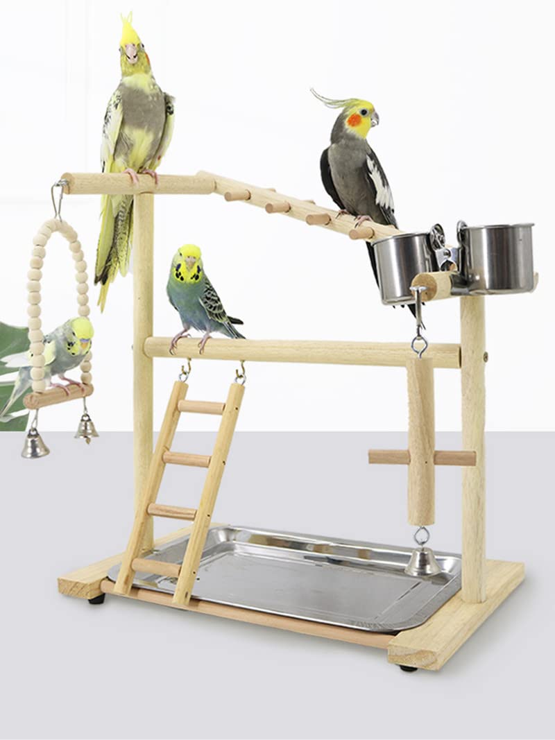 Percha para pájaros Soporte de Percha for pájaros, Plataforma for Loros, Soporte for Parque Infantil, for Ejercicio, Escalera, Juguetes interactivos for, Suministros Entrenamiento