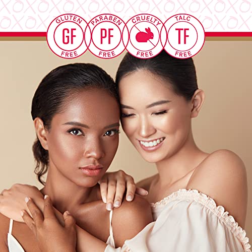 Mirabella Pure Press Mineral Powder Foundation And Invincible Anti-Aging Foundation Bundle #TOP4