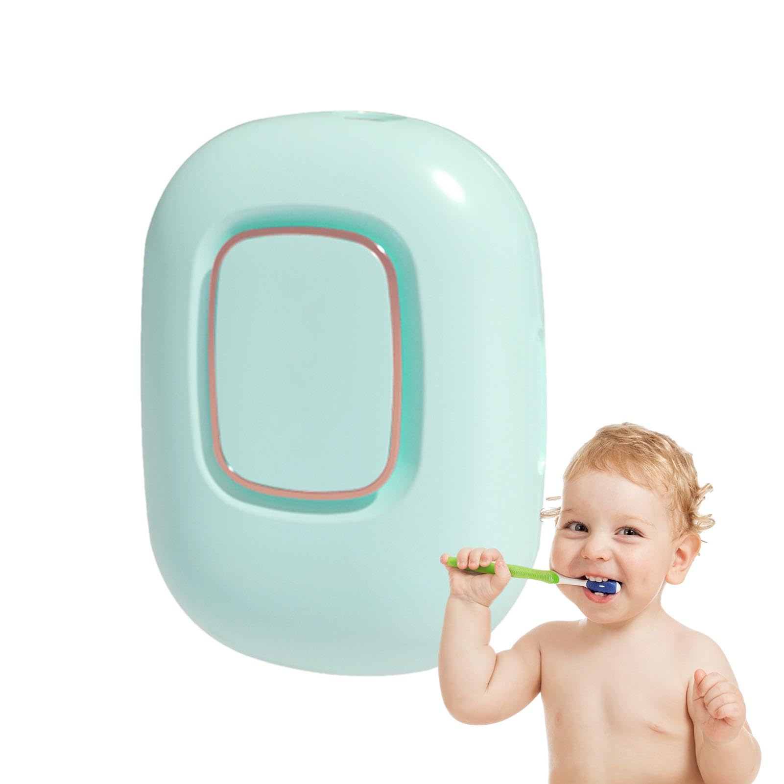 Estuche para Cepillo de Dientes UV, Estuche para Cepillo de Dientes con Soporte, portátil para cepillos de Dientes UV, Funda de Viaje para Viajes de hogar y Negocios, Verde