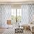 SUOUO Blue and White Floral Semi Sheer Curtains Linen Textured for Living Room 84 inches Long 2 Panels Rod Pocket Light Filtering Window Drapes for Bedroom Dining