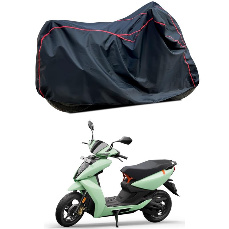 Image of Waterproof Scooter Cover Compatible with Ather 450S Fabric UV Protection (Black)